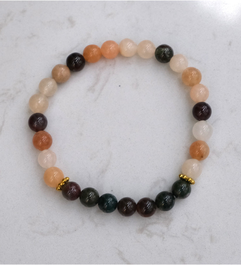 Aries Zodiac Bead Bracelet