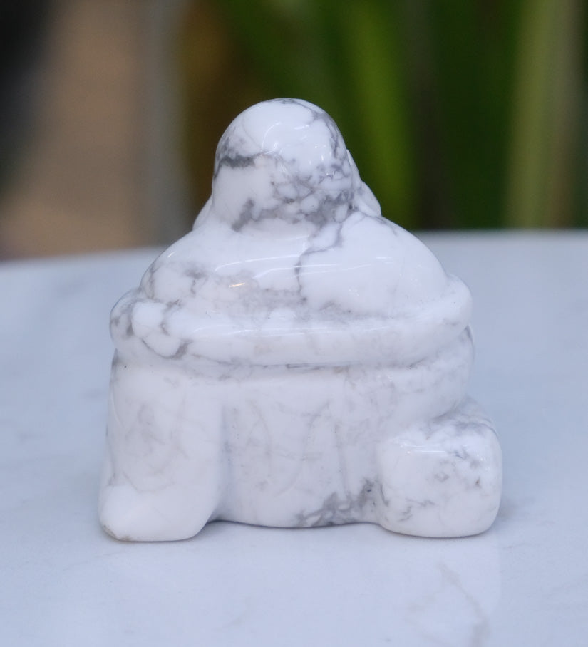 Howlite Buddha