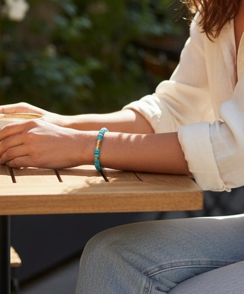 Coral Bracelet Blue Turquoise