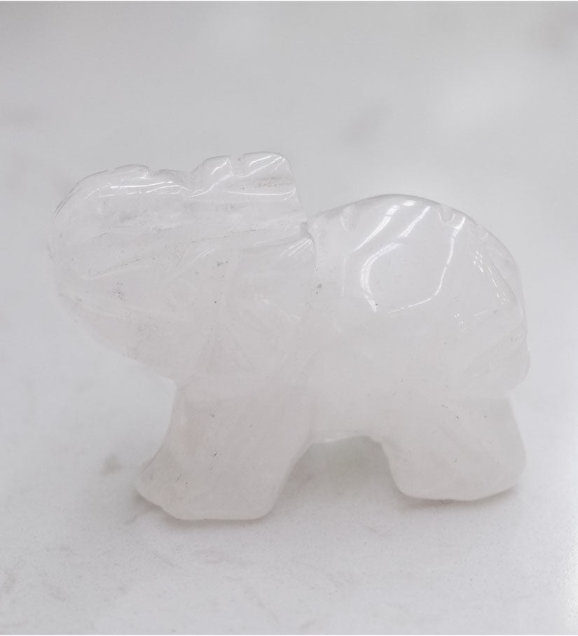 Clear Quartz Elephant