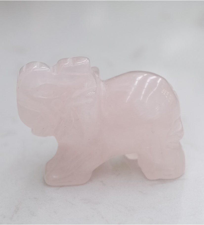 Rose Quartz Elephant