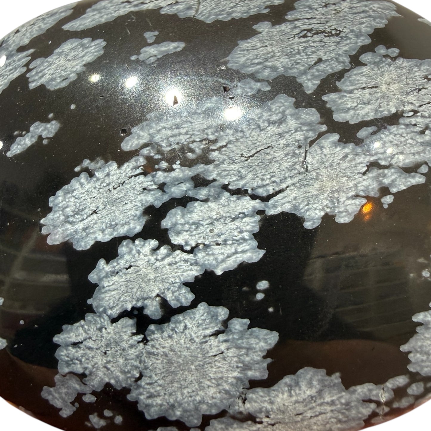 Snowflake Obsidian Palmstone