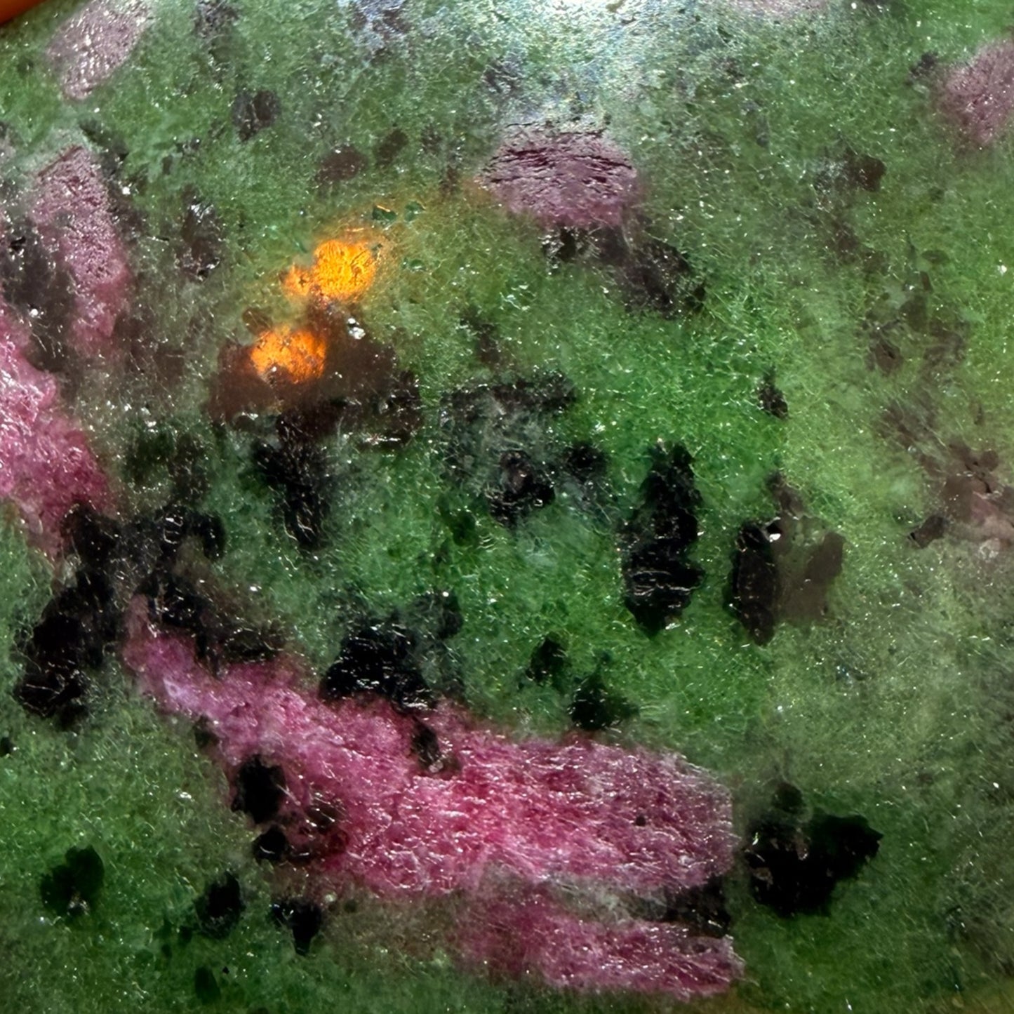 Ruby Zoisite Palmstone