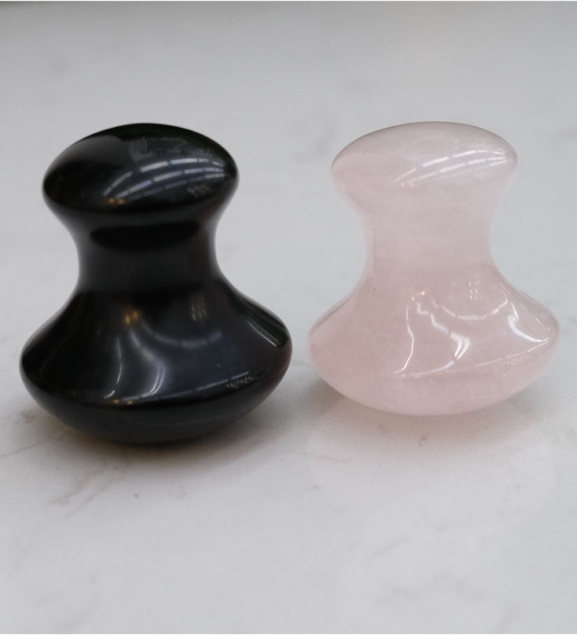 Mushroom Massage Tool Black Obsidian