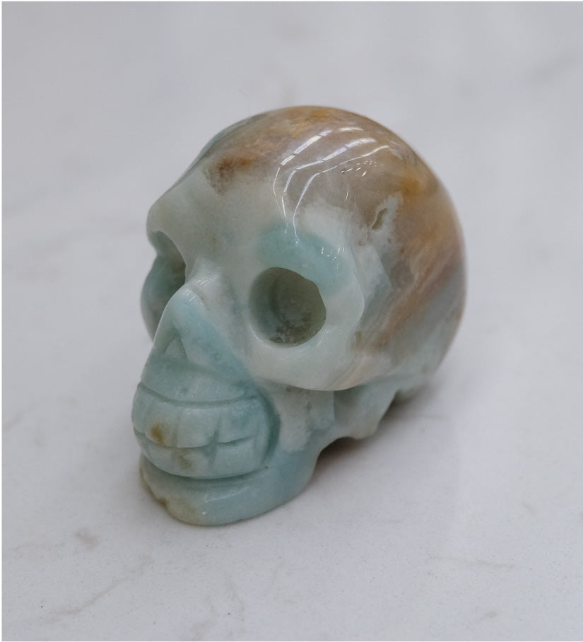 Amazonite Skull