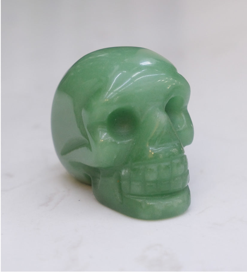 Aventurine Skull