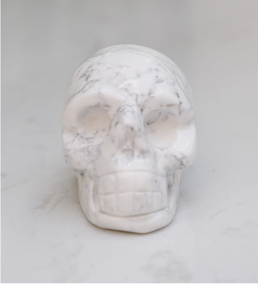 Howlite Skull