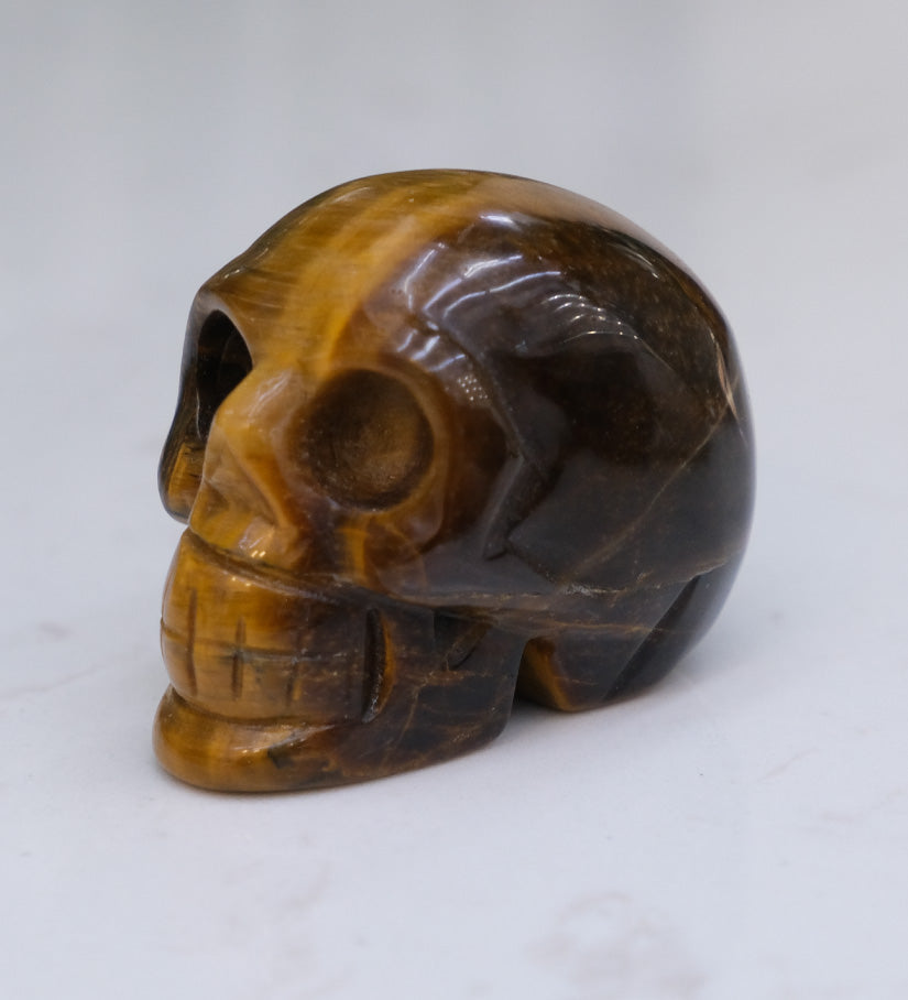 Tiger's Eye Skull