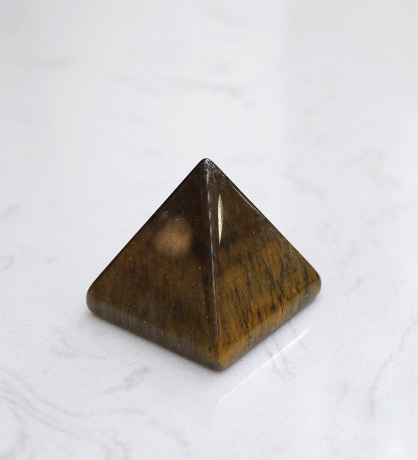 Tiger’s Eye Pyramid – Courage, Wealth & Action