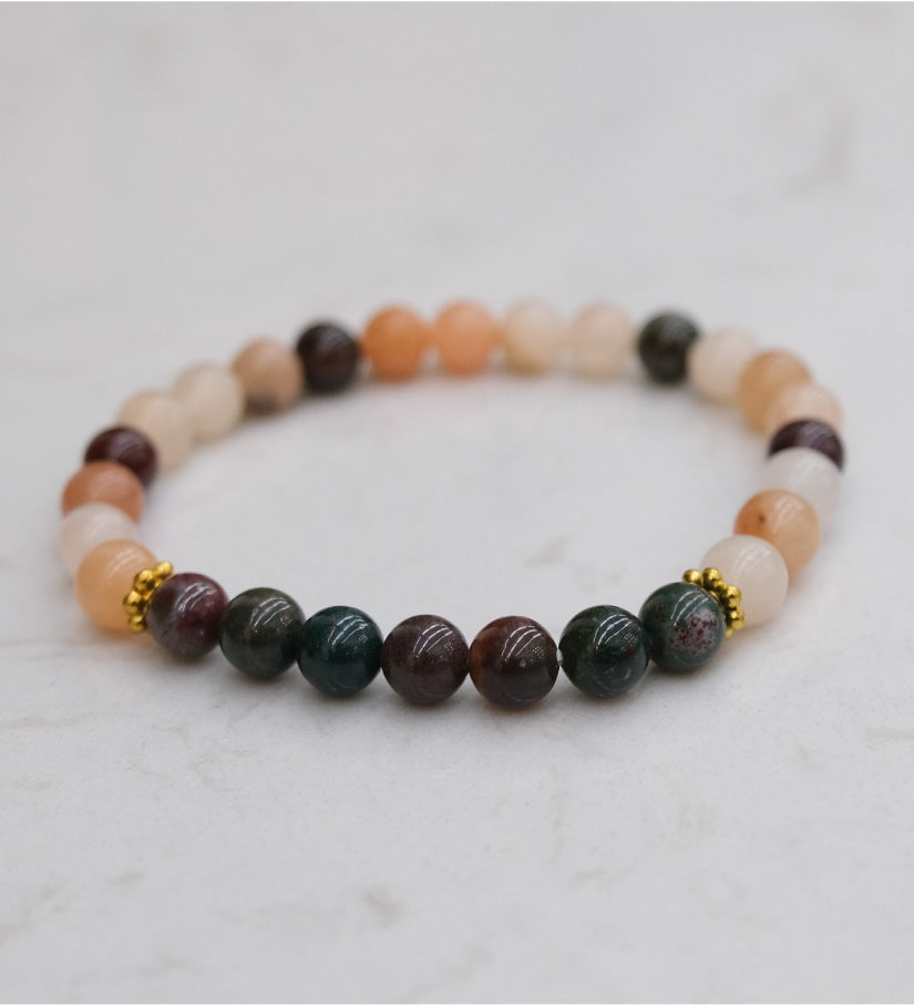 Aries Zodiac Bead Bracelet