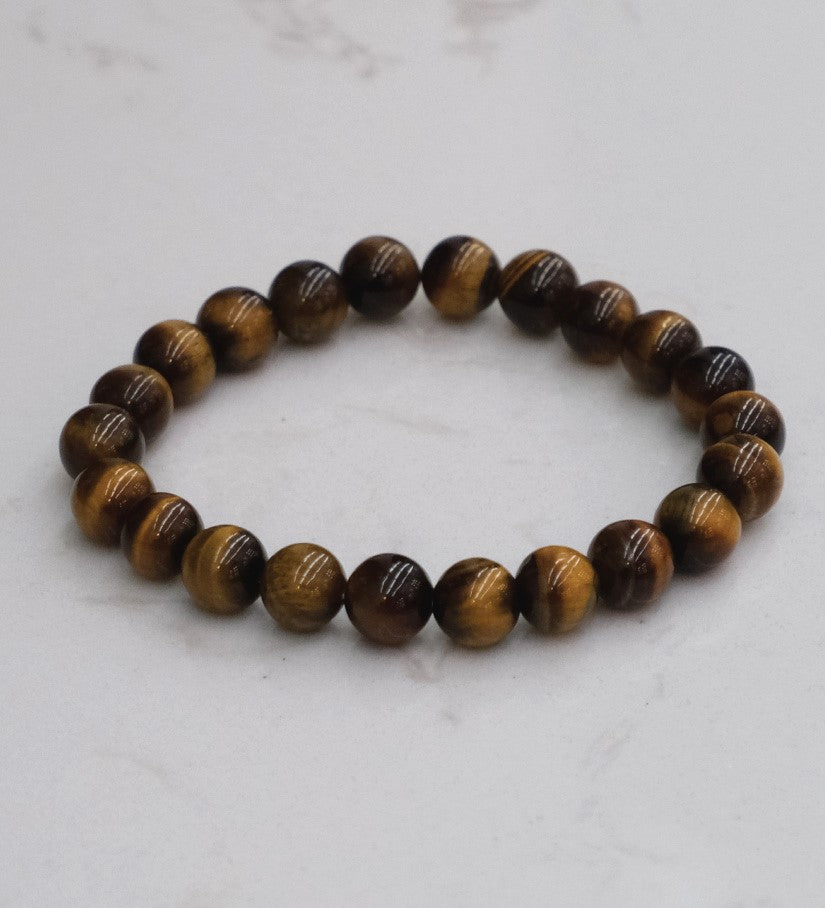 Tiger’s Eye Bead Bracelet – Courage, Wealth & Action