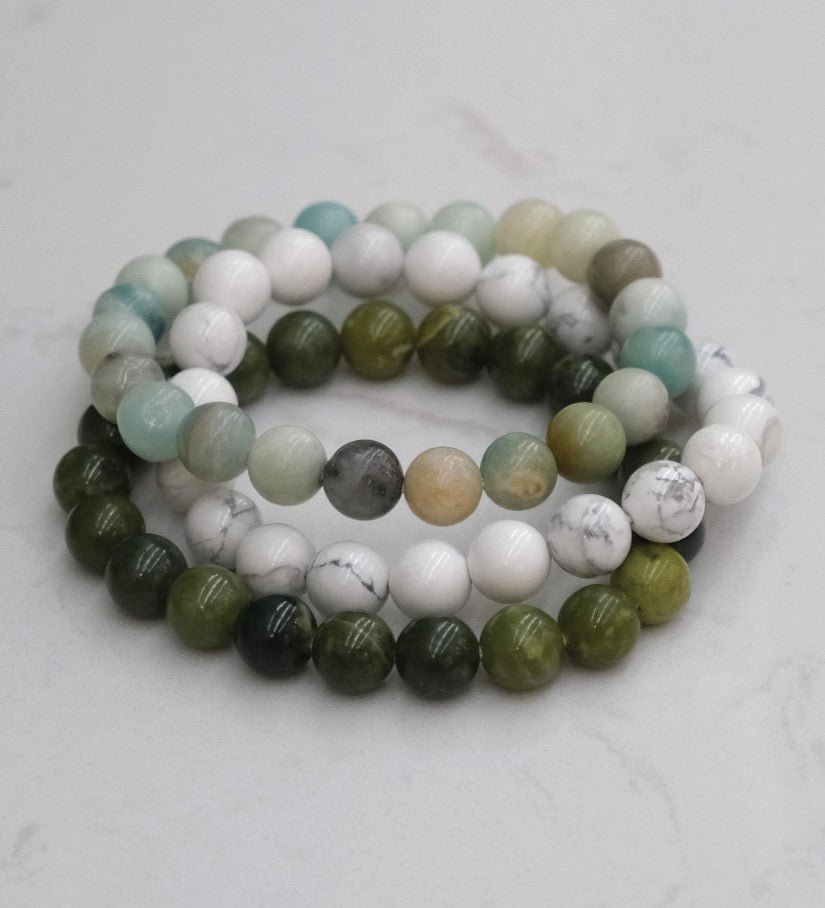 Amazonite Bead Bracelet - Optimism, Hope & Manifestation