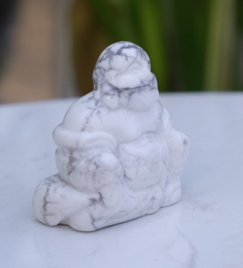 Howlite Buddha
