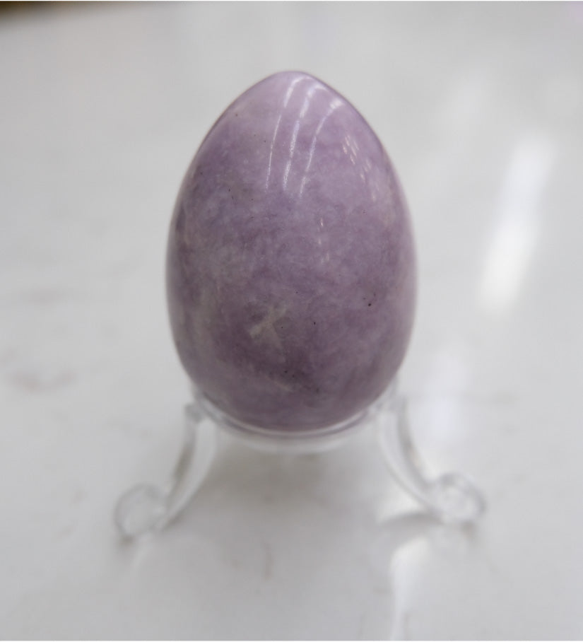Lepidolite Egg - Tranquillity, Sleep & Stabilising