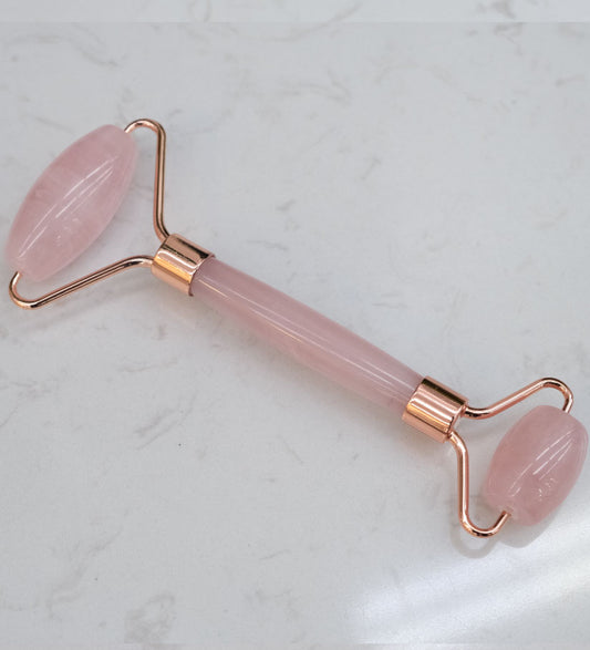 Facial Roller Massage Tool Rose Quartz