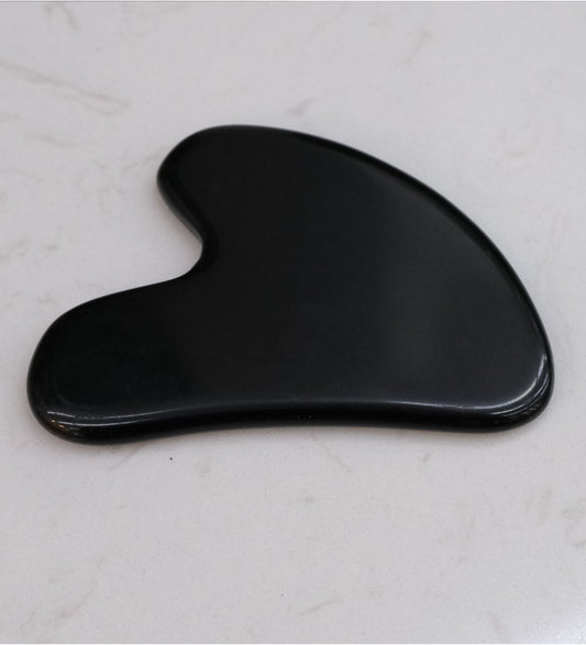 Gua Sha Massage Tool Black Obsidian