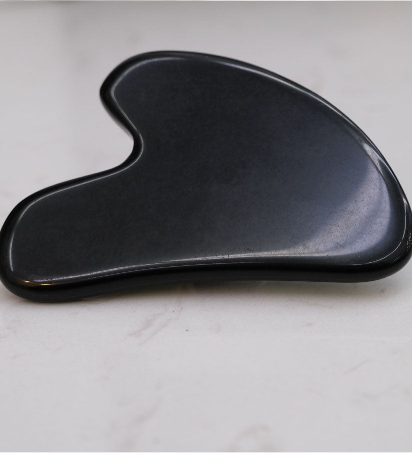 Gua Sha Massage Tool Black Obsidian