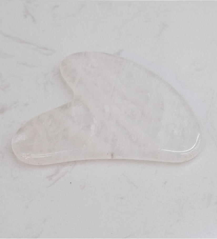 Gua Sha Massage Tool Clear Quartz