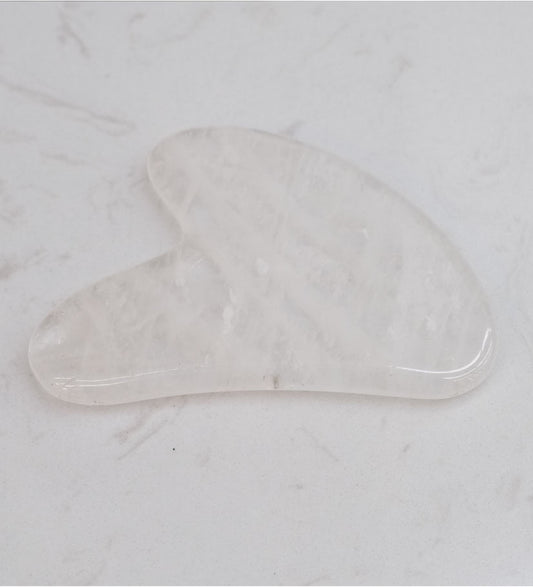 Gua Sha Massage Tool Clear Quartz