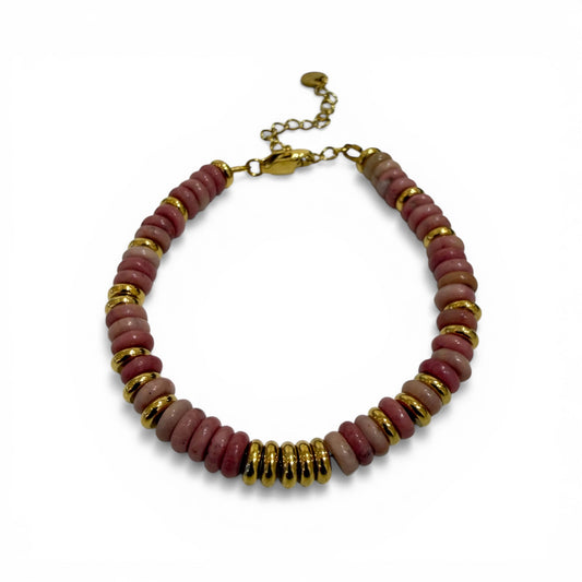 Coral Bracelet Rhodonite