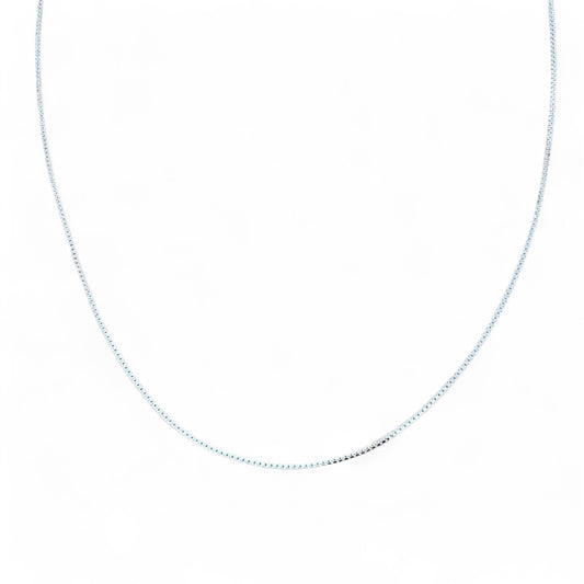 Sterling Silver Box Chain - 45 cm