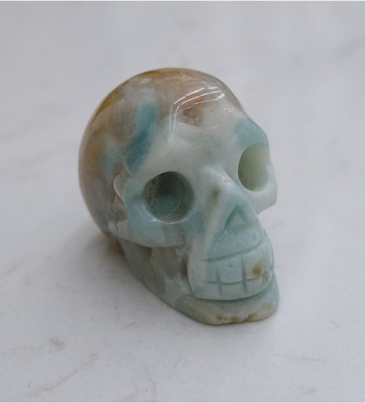 Amazonite Skull