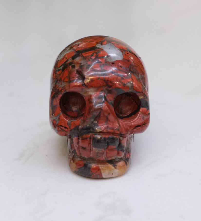 Red Jasper Skull