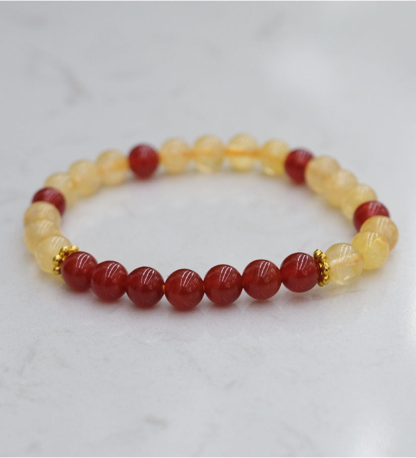 Leo Zodiac Bead Bracelet