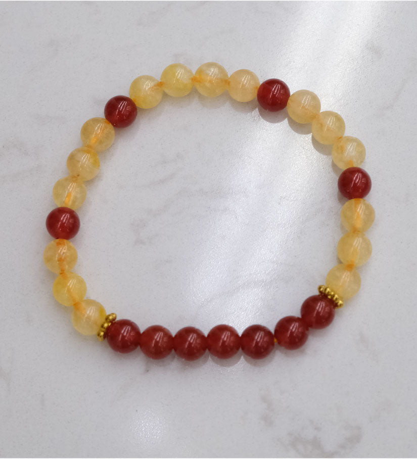 Leo Zodiac Bead Bracelet