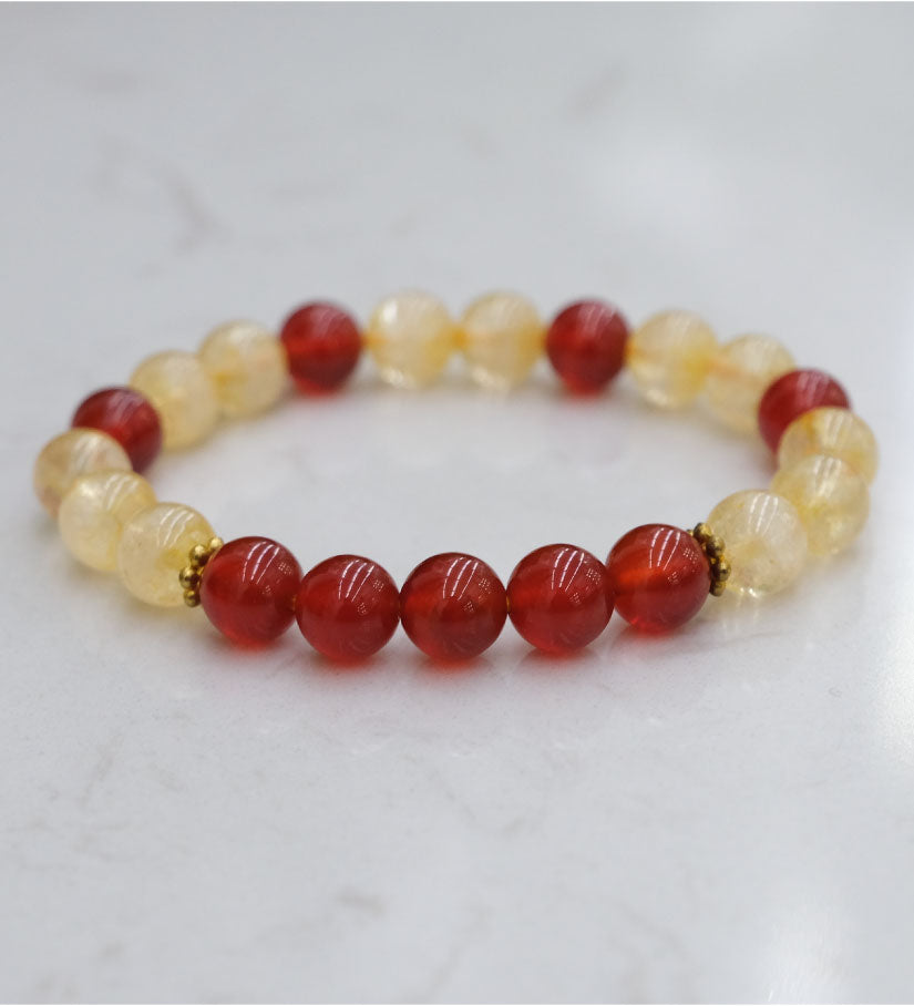 Leo Zodiac Bead Bracelet
