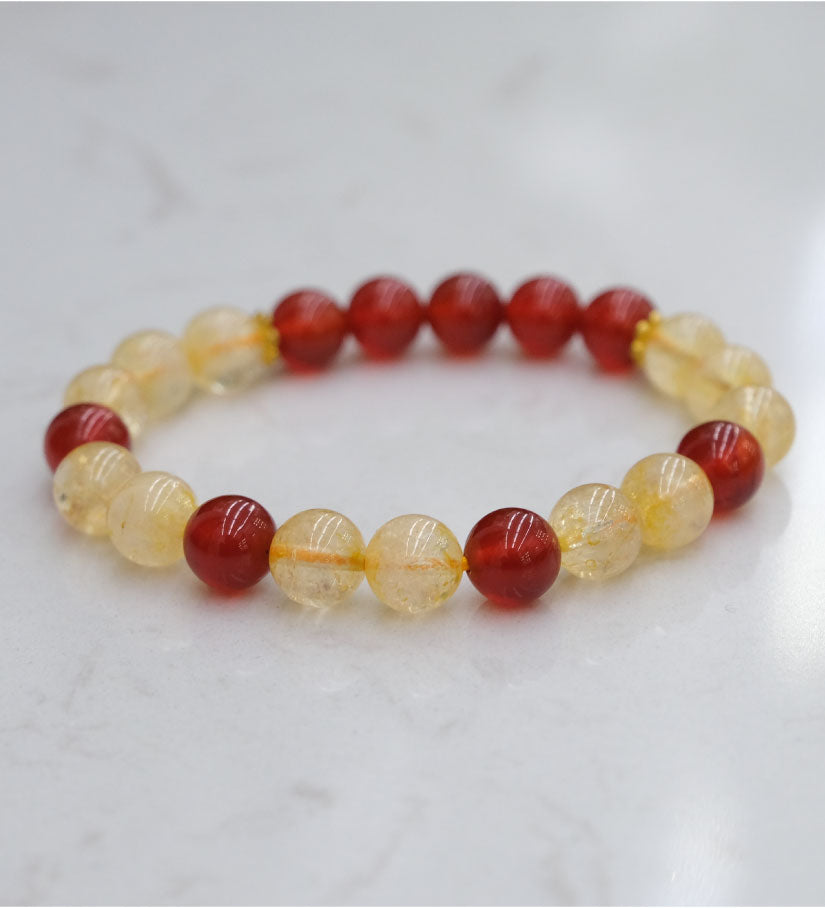 Leo Zodiac Bead Bracelet