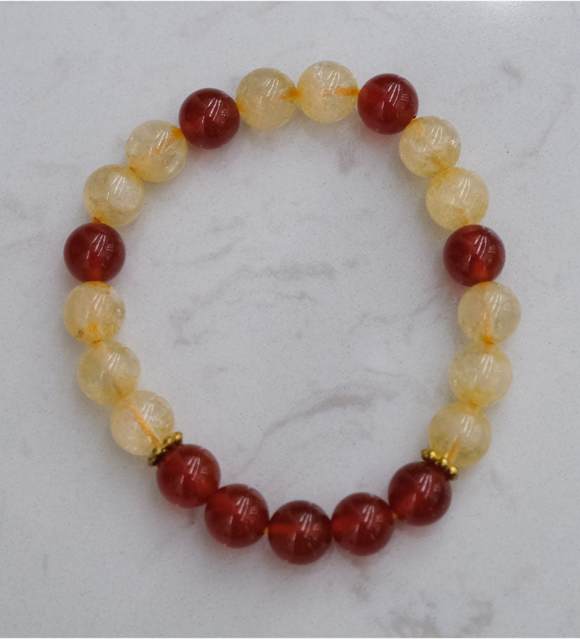 Leo Zodiac Bead Bracelet